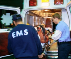 EMS Loads Victim of Sudden Cardiac Arrest